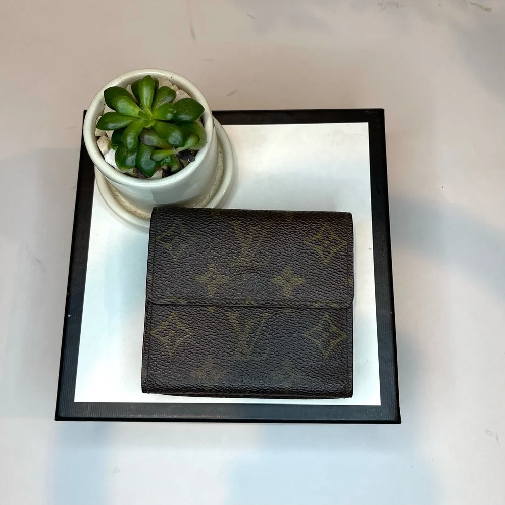 Authentic 💯 Louis Vuitton Monogram Portefeiulle Elise Trifold Wallet - Picture 3 of 10